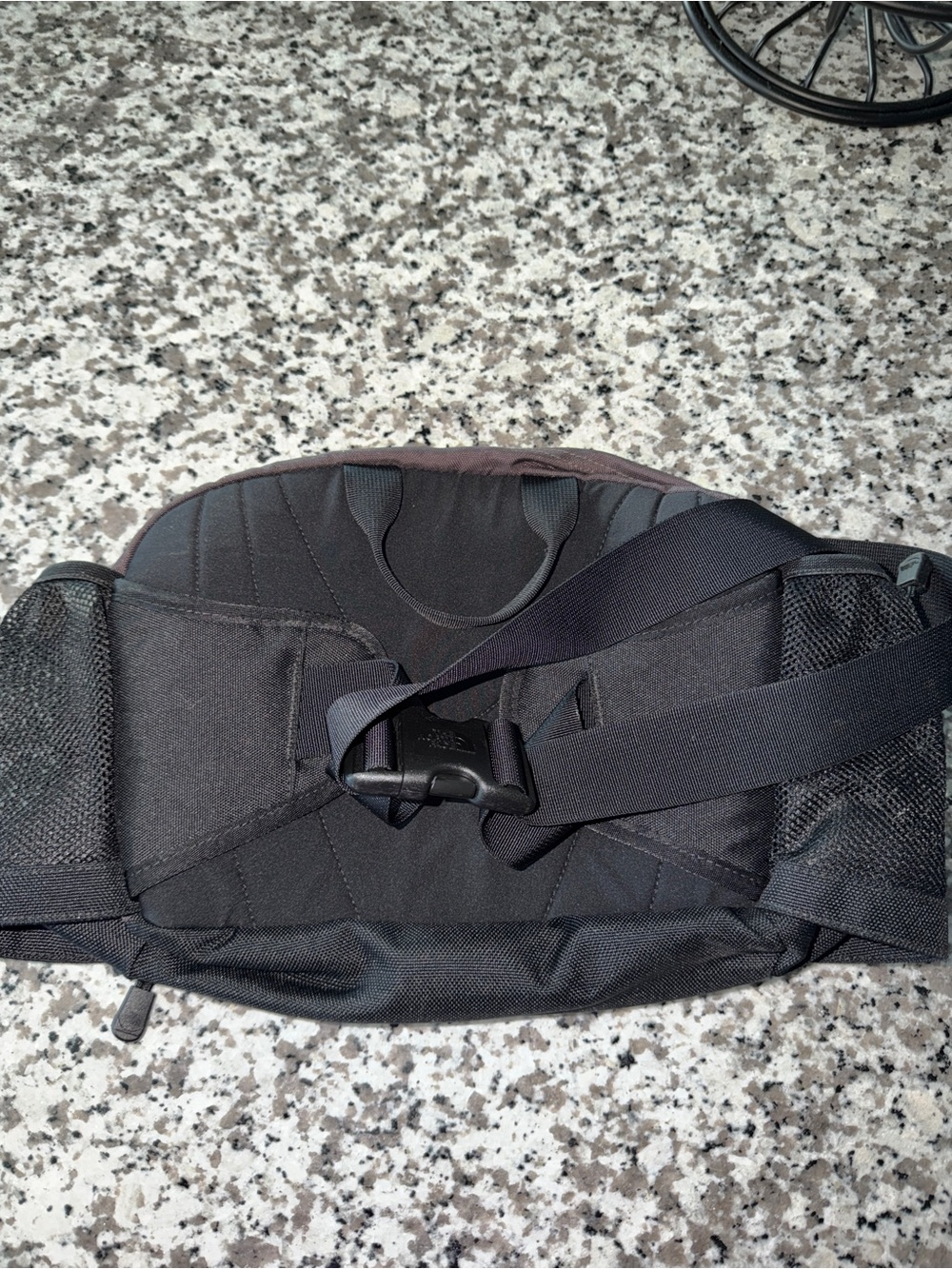 The North Face Kanga Waist Pack in Navy and Brown - Picture 2 of 3